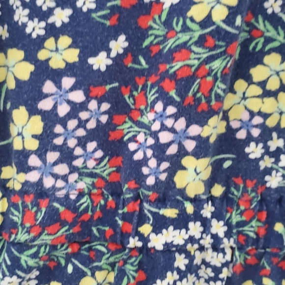 GAP KIDS dark blue floral jumpsuit - Picture 2 of 3